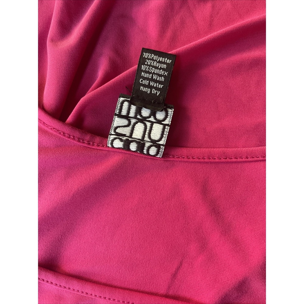 Clara Sun Woo Size M‎ Fuchsia Tunic 3/4 Sleeve - Picture 8 of 8